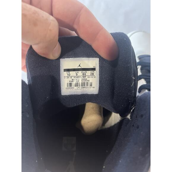 NIKE AIR JORDAN SC-2 WHITE OBSIDIAN BLUE GYM RED "USA" SIZE 10 454050-107 - Picture 6 of 9